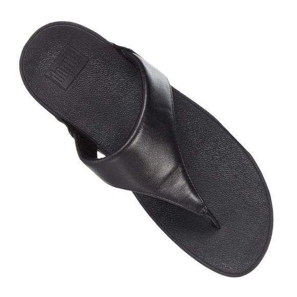 FitFlop Lulu Black Leather Sandal | 8 | EUC | MSRP $85 - Picture 3 of 9